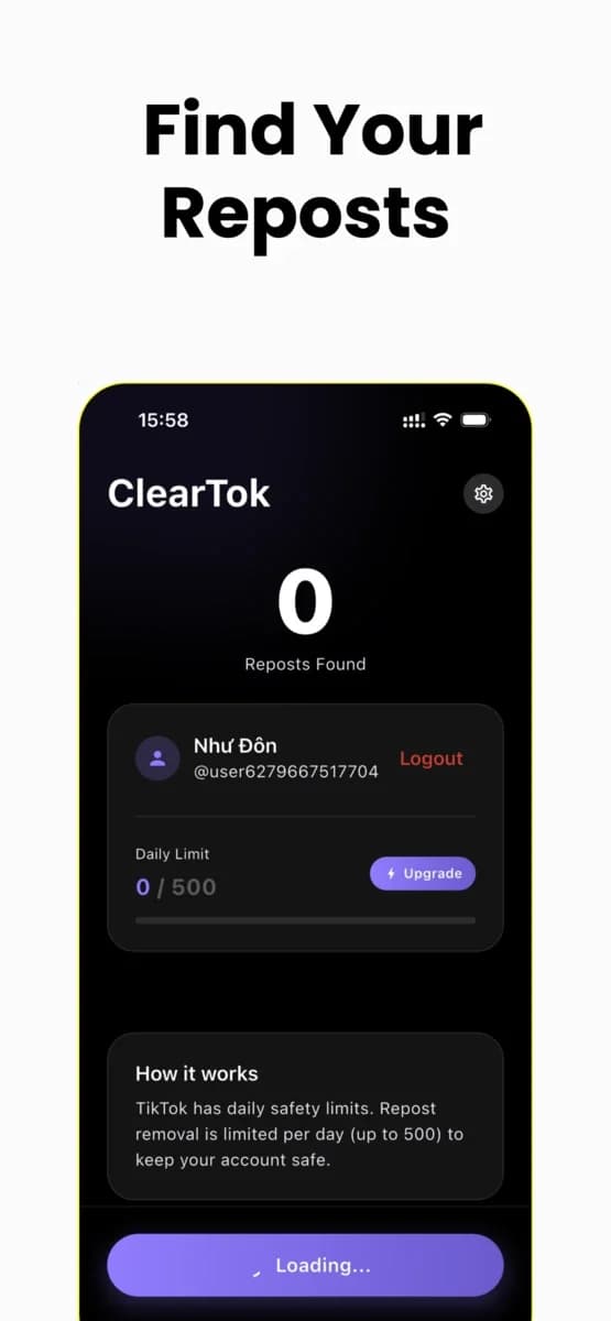 ClearTok screenshot 3