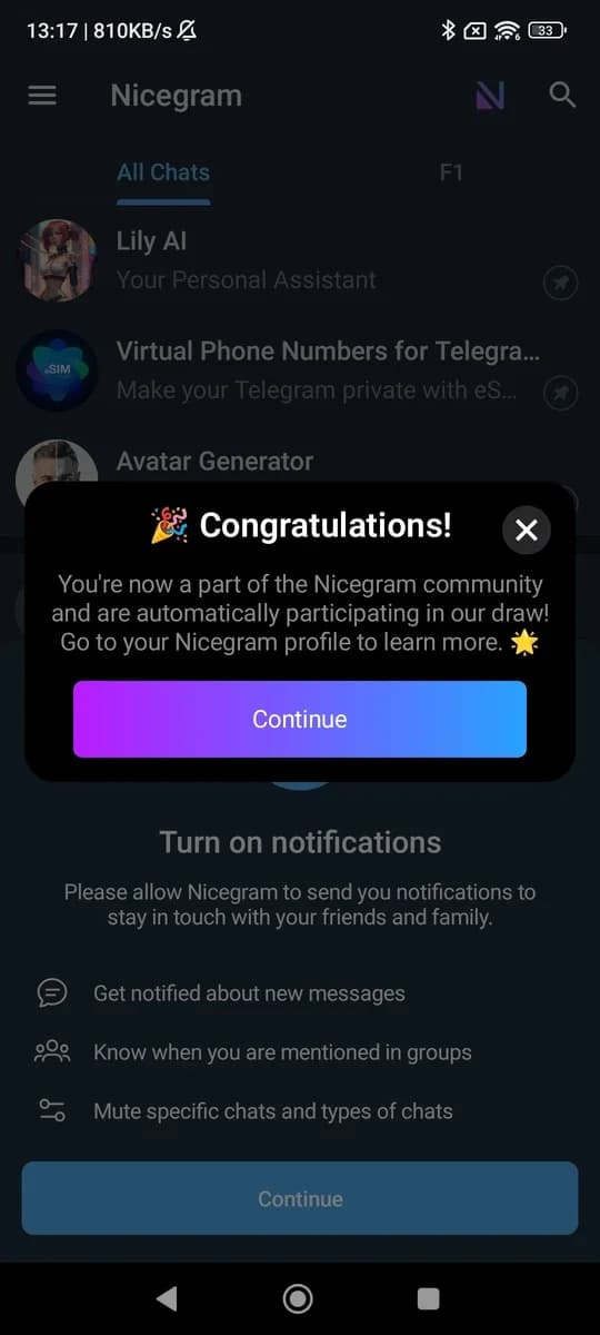 Nicegram: Web3 for Telegram X screenshot 1
