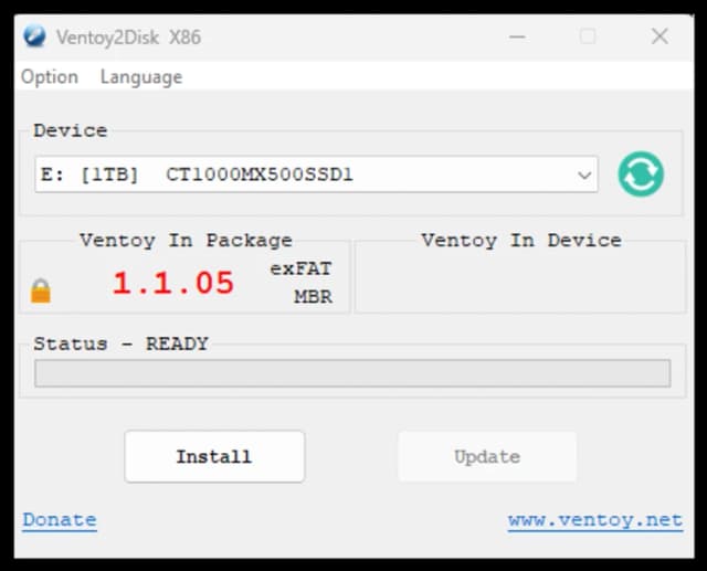 Ventoy screenshot 3