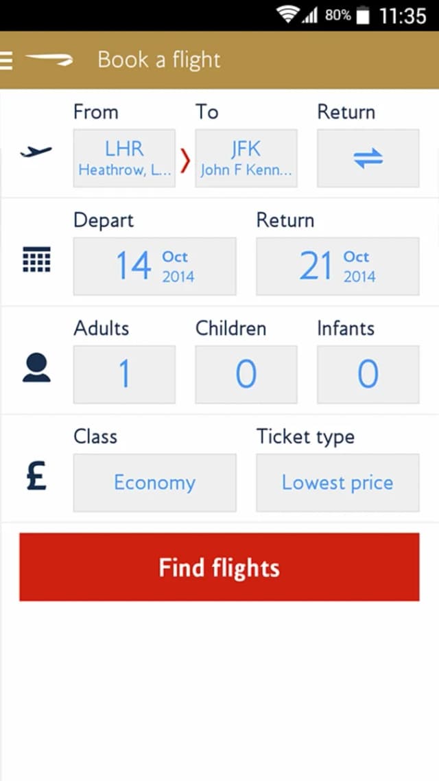 British Airways screenshot 4