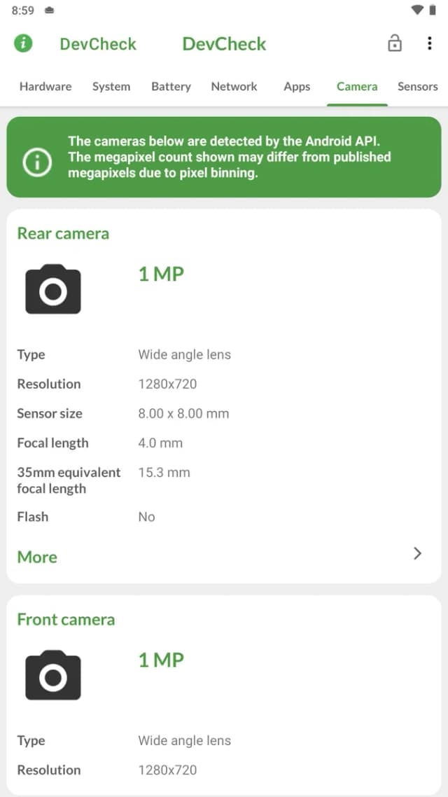 DevCheck screenshot 4