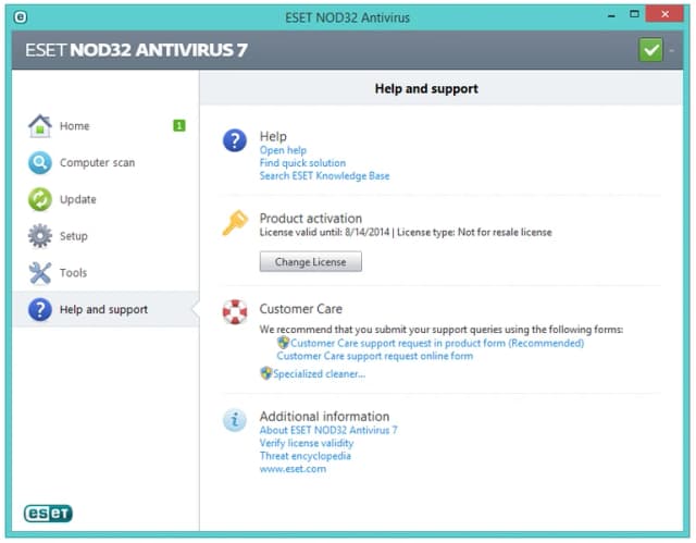 NOD32 Antivirus screenshot 3