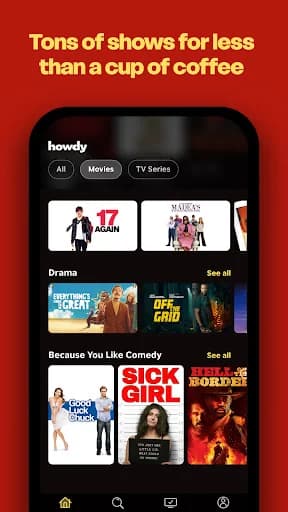 Howdy: Streaming Movies & TV screenshot 2