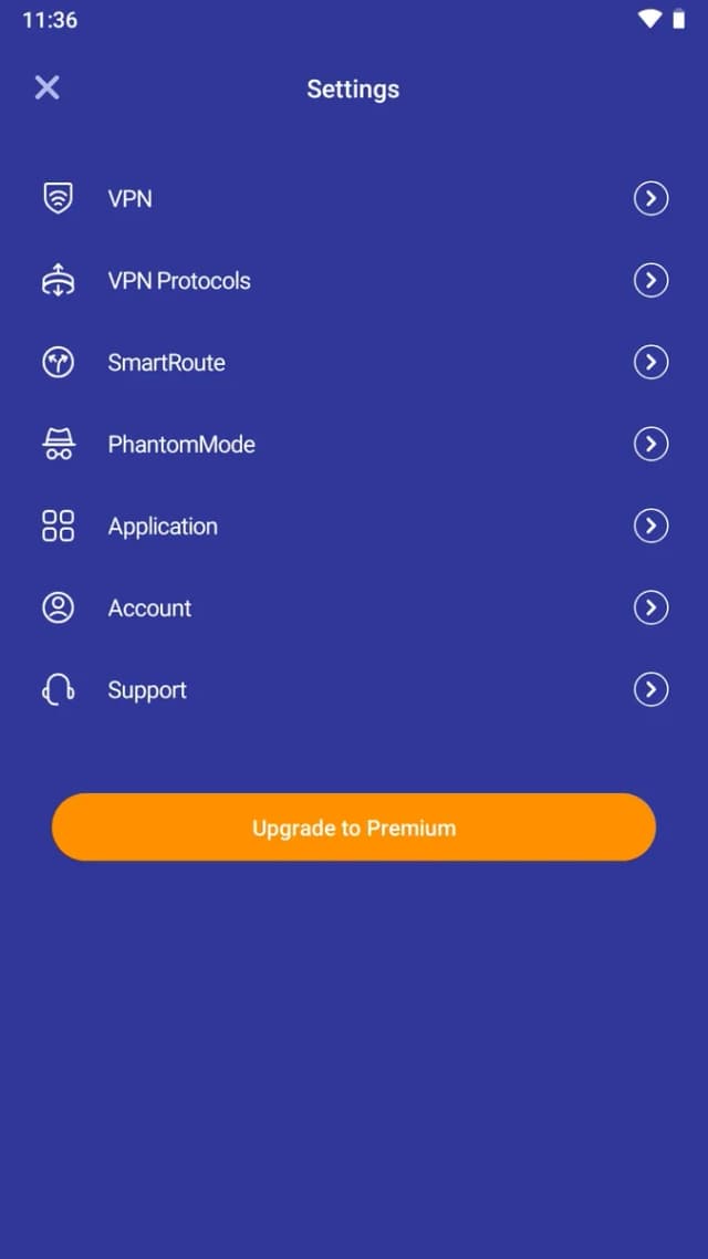 PrivadoVPN screenshot 2