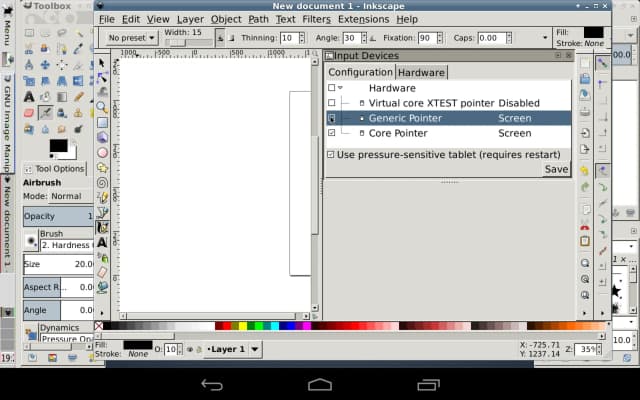 GIMP Inkscape screenshot 1