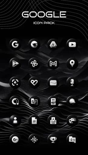 Luna Black Icon Pack screenshot 4