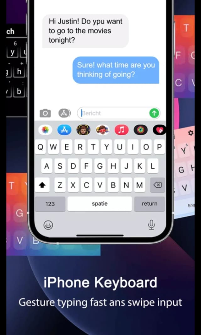iPhone Keyboard - iOS 18 screenshot 1