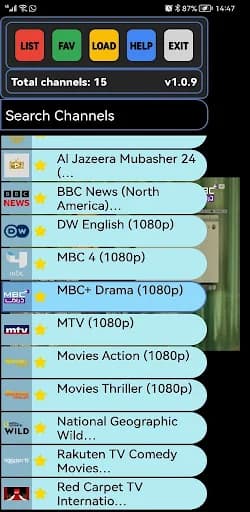 GoldenView IPTV screenshot 1