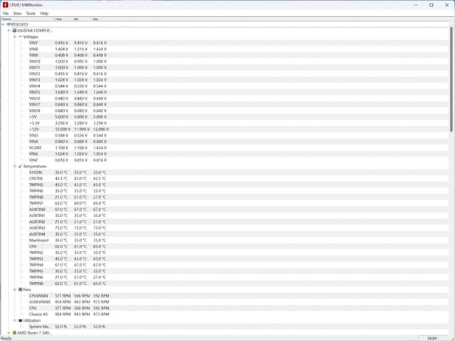HWMonitor screenshot 4