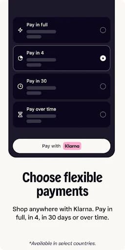 Klarna: Smarter everyday money screenshot 2