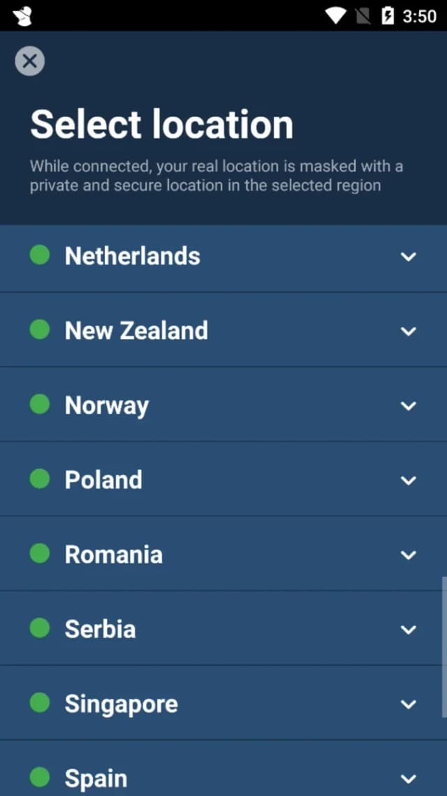 Mullvad VPN screenshot 4