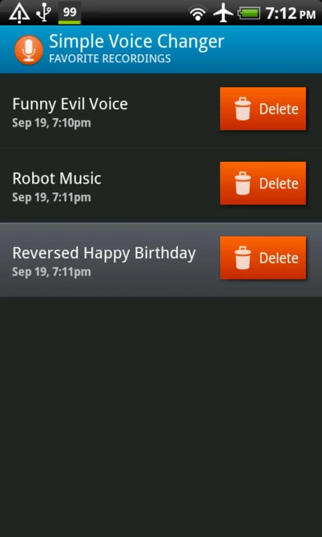 Simple Voice Changer screenshot 1