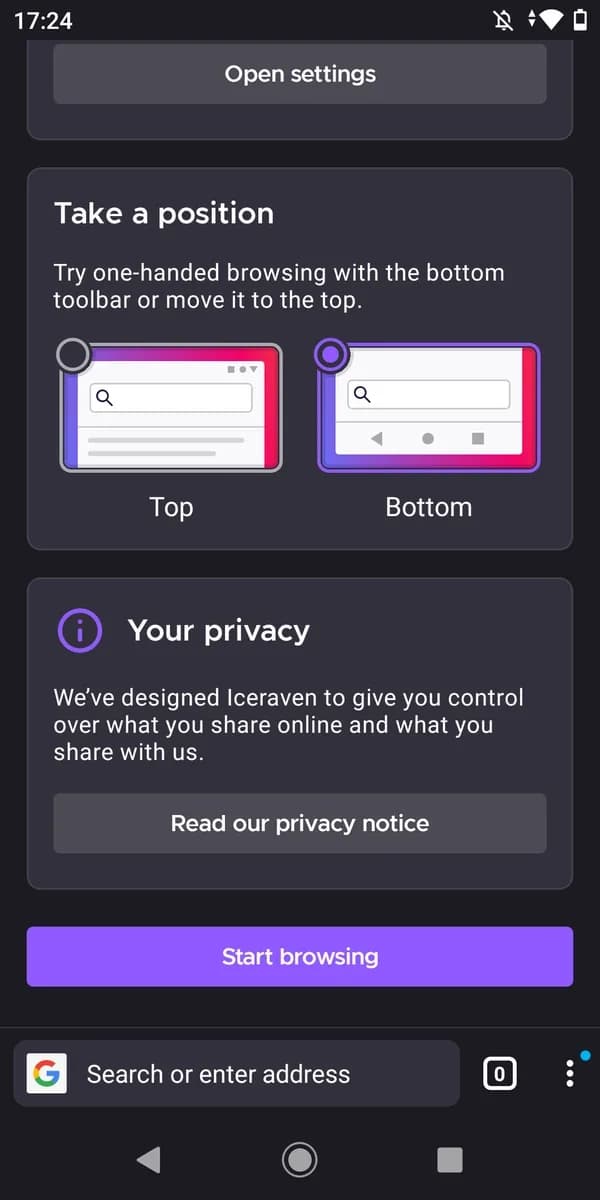 Iceraven Browser screenshot 4