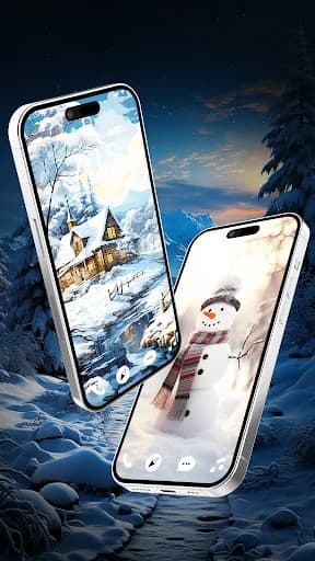 Snow winter live wallpaper 4K screenshot 5