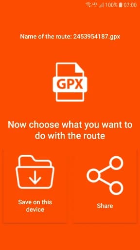 Strava Export GPX Route Activi screenshot 2