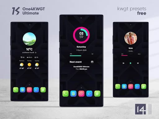 One4KWGT Ultimate: KWGT widget screenshot 3
