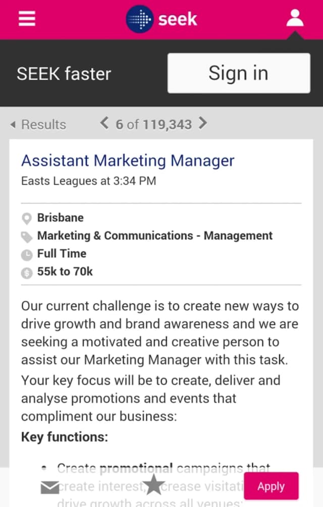SEEK - Jobs screenshot 3