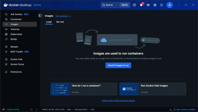 Capture 1 de Docker