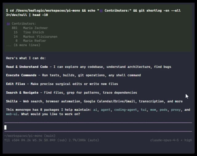 Pi screenshot 1