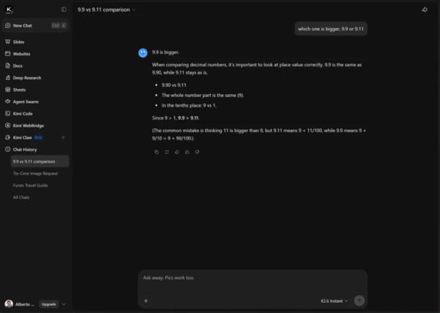 Kimi screenshot 2