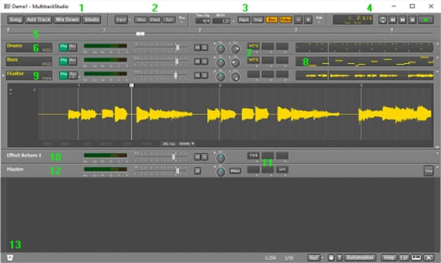 MultitrackStudio screenshot 2