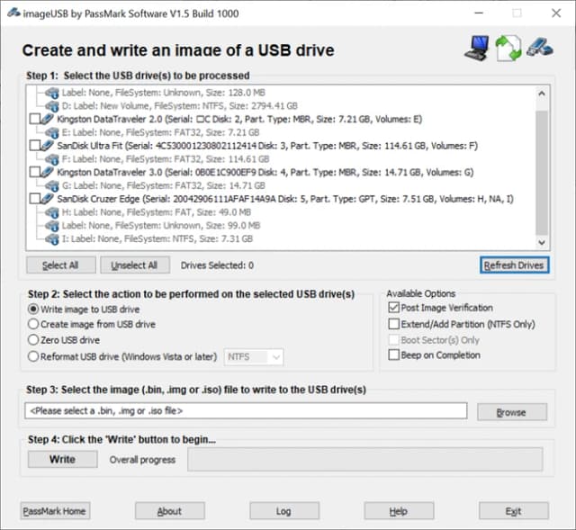 ImageUSB screenshot 2