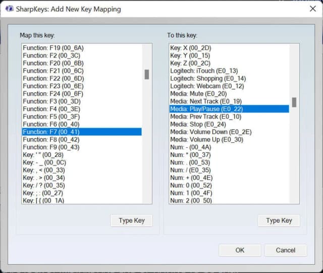 SharpKeys screenshot 2
