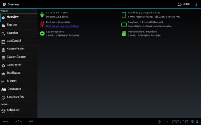 SD Maid System cleaning tool screenshot 1