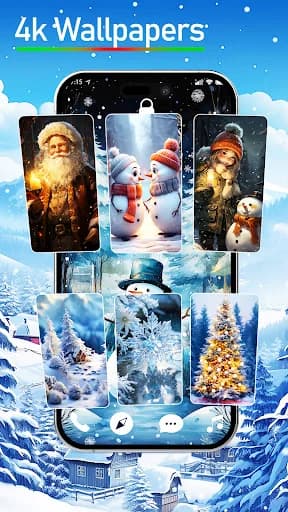 Snow winter live wallpaper 4K screenshot 1