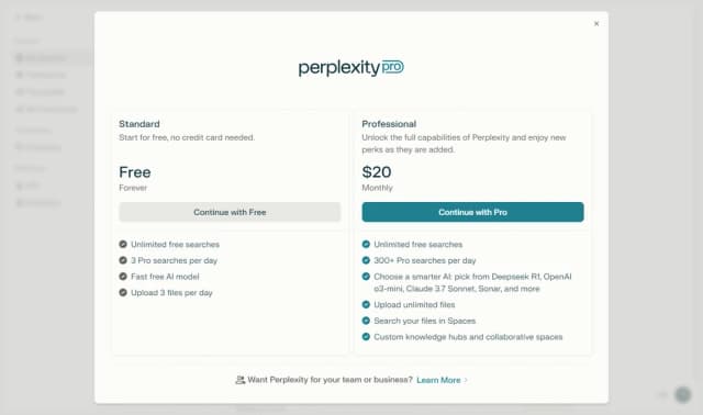 Perplexity screenshot 6