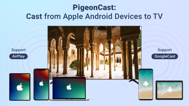 PigeonCast - Cast via AirPlay screenshot 1