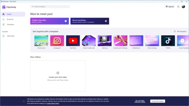 Clipchamp screenshot 1