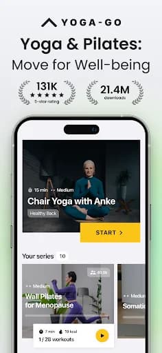 Yoga-Go Pilates & Yoga Workout screenshot 1