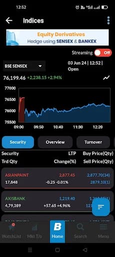 BSEIndia on Mobile screenshot 2