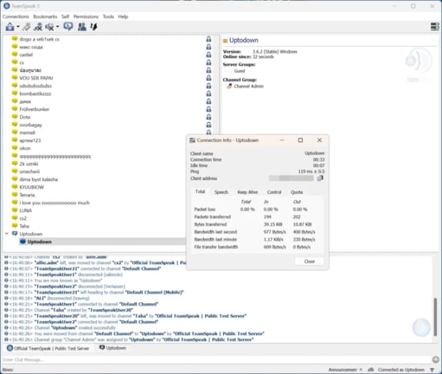 TeamSpeak 3 (Cliente) screenshot 6