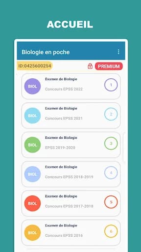 BIOLOGIE EN POCHE screenshot 1