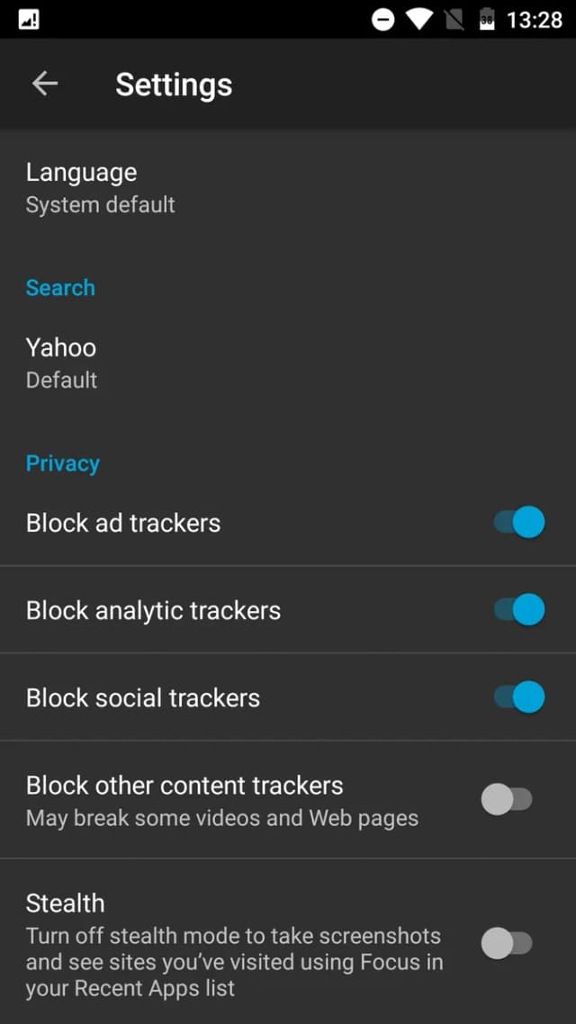 Firefox Focus screenshot 6