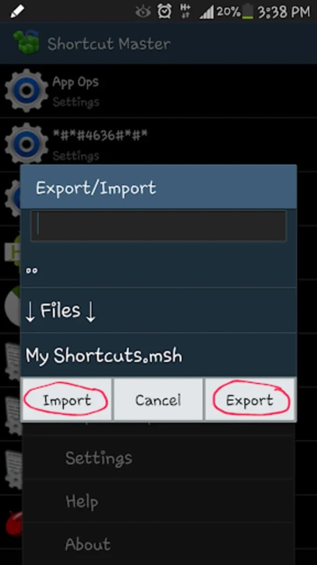 Shortcut Master (Lite) screenshot 2