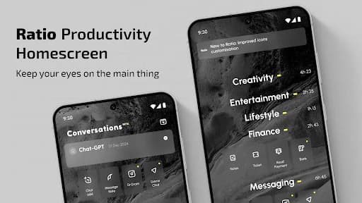 Ratio: Productivity Homescreen screenshot 1