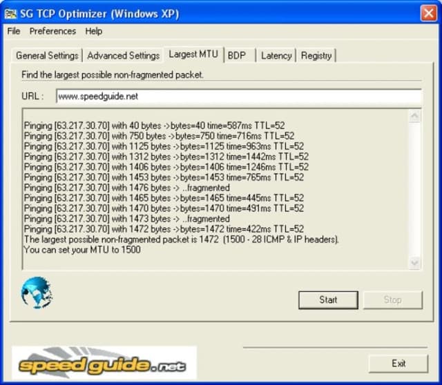 TCP Optimizer screenshot 3