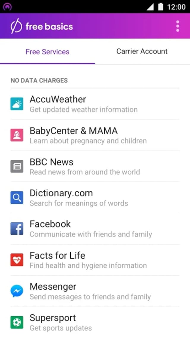 Free Basics by Facebook screenshot 2
