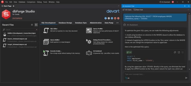 dbForge AI Assistant screenshot 4