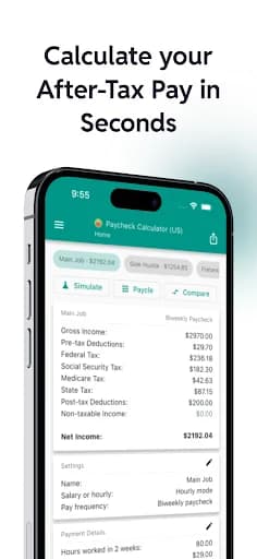Paycheck Calculator US - Pay44 screenshot 1