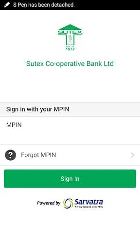 The Sutex Bank Mobile Banking screenshot 1