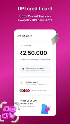 slice: UPI credit card & bank screenshot 1