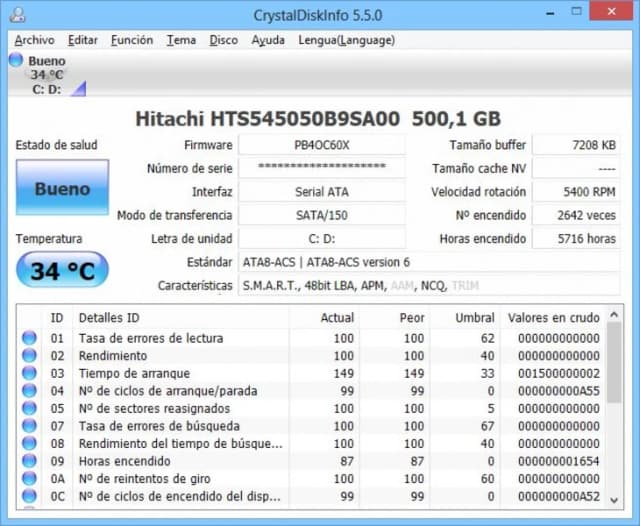 CrystalDiskInfo Portable screenshot 1