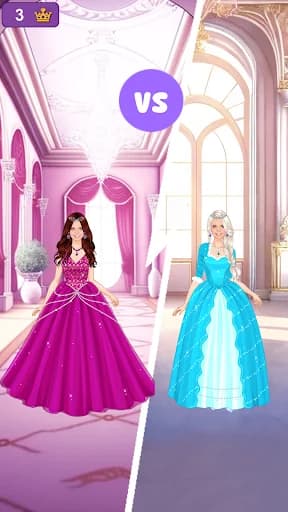 Purple princess dress up game screenshot 5