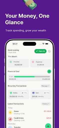 Hero Finance: AI Money Manager screenshot 4
