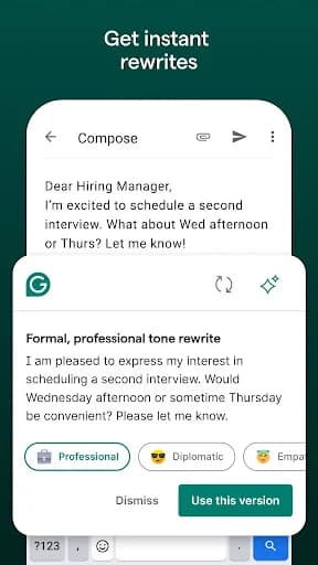 Grammarly-AI Writing Assistant screenshot 2