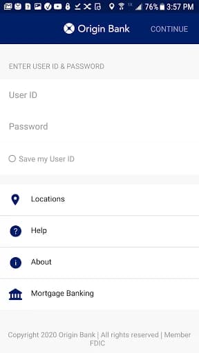 Origin Bank screenshot 1